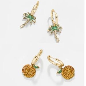 BAUBLEBAR X NFL Collection: LA Chargers & Atlanta Falcons Two Earring Set New